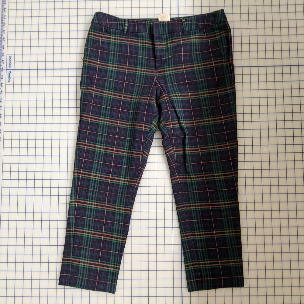 Merona plaid crop pant sz 12